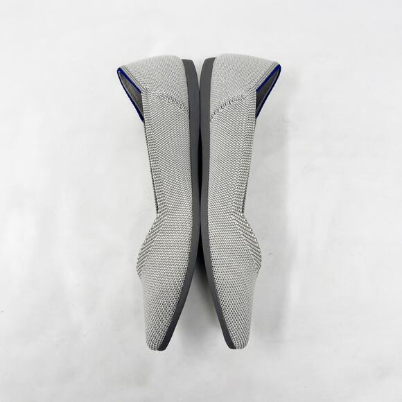 [Rothy’s] The Point Birdseye Gray Slip On Washable Ballet Flats Pointed Toe 6.5 - Picture 6 of 12